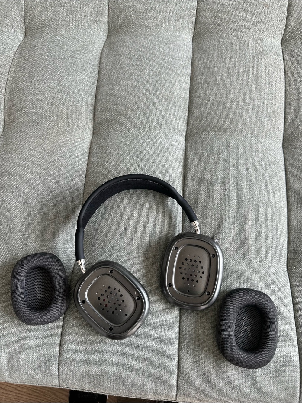 Apple Wireless Over-Ear Headphones in Gunmetal and Black